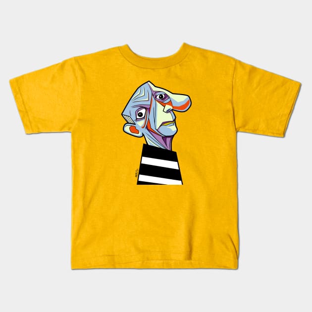 Pablo Picasso Kids T-Shirt by MituCartoon